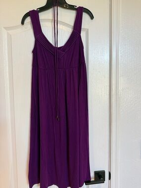 Liz Lange for Target Sleeveless V-Neck Maxi Dress in Deep Purple